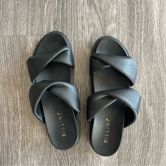 Billini Twisted Black Sandals - Picture 4 of 7